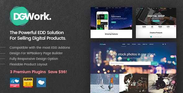 DGWork v1.8.6.2 - Powerful Responsive Easy Digital Downloads