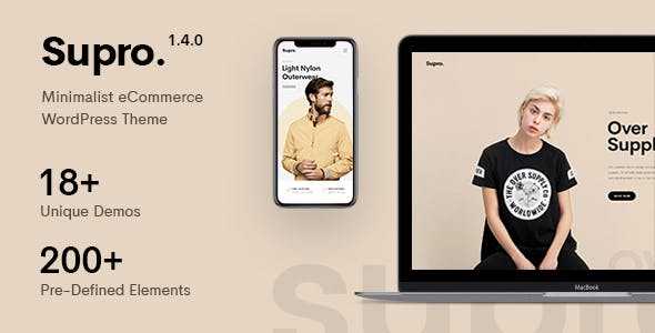 Supro v1.5.0 - Minimalist AJAX WooCommerce WordPress Theme