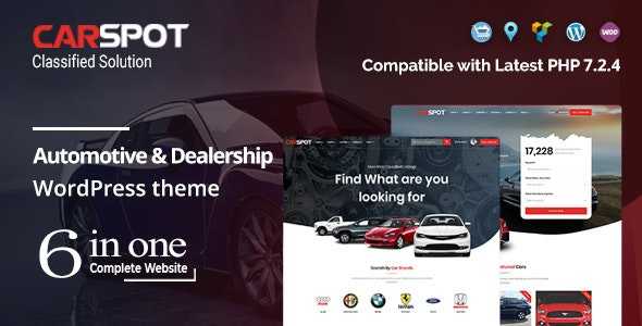 CarSpot v2.2.3 – Automotive Car Dealer WordPress Classified Theme CarSpot v2.2.3 – Automotive Car Dealer WordPress Classified Theme