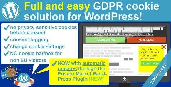 WeePie Cookie Allow v3.2.11 - Easy & Complete Cookie Consent