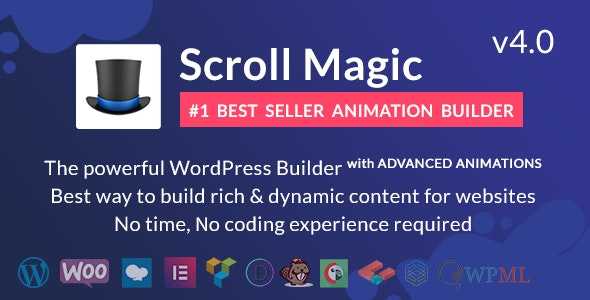 Scroll Magic v4.0 - Scrolling Animation Builder Plugin