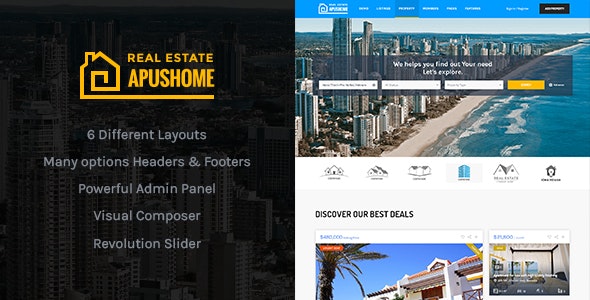 ApusHome v1.7.8 - Real Estate WordPress Theme ApusHome v1.7.8 - Real Estate WordPress Theme