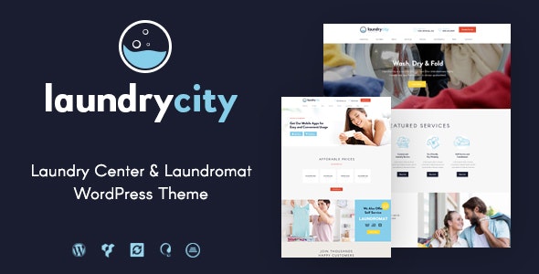 Laundry City v1.2.7 - Dry Cleaning & Washing Services WordPress Theme