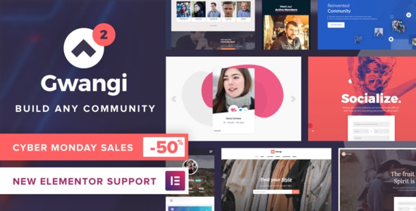 Gwangi v2.2.3 - PRO Multi-Purpose Membership, Social Network & BuddyPress Community Theme