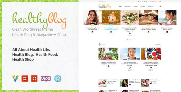 Healthy Living v1.2.3 - Blog with Online Store WordPress Theme