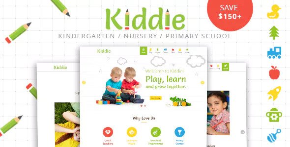 Kiddie v4.1.8 - Kindergarten and Preschool WordPress Theme